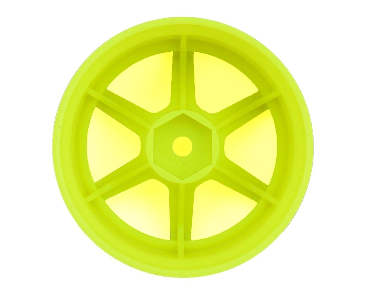 Yokomo 12mm Hex Racing Performer High Traction RWD Drift Wheels (Yellow) (2) (6mm Offset) 2 Yokomo 12mm Hex Racing Performer High Traction RWD Drift Wheels (Yellow) (2) (6mm Offset) - Image 2