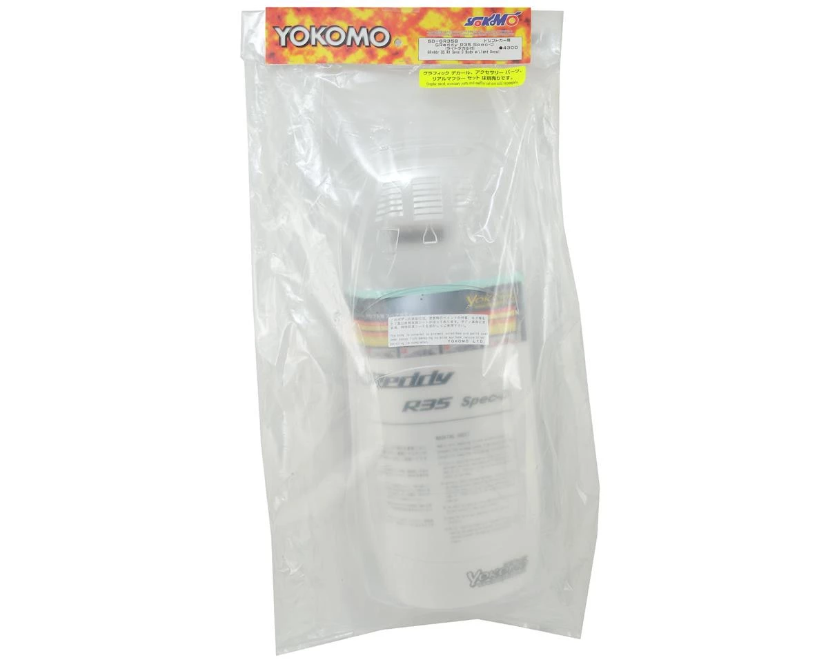 Yokomo GReddy R35 SPEC-D Drift Body Set (Clear) 2 Yokomo GReddy R35 SPEC-D Drift Body Set (Clear) - Image 2