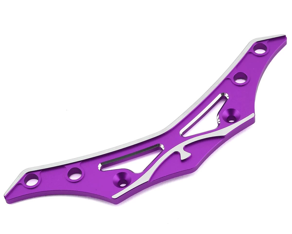 Yokomo Aluminum Front Bumper Brace (Purple) 1 Yokomo Aluminum Front Bumper Brace (Purple)