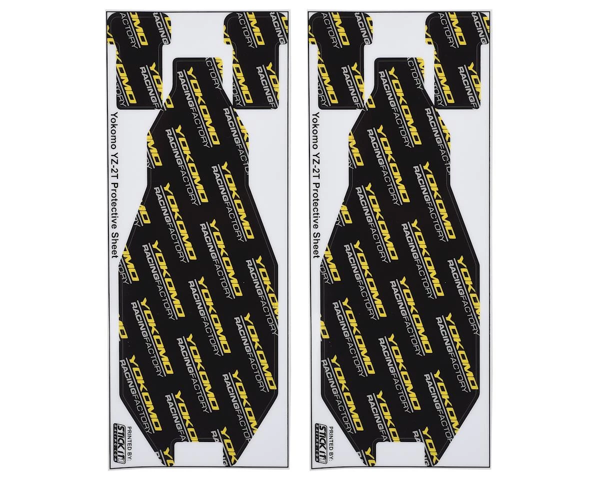 Yokomo YZ-2T Thick Precut Chassis Protector Sheet (Black) (2) 1 Yokomo YZ-2T Thick Precut Chassis Protector Sheet (Black) (2)