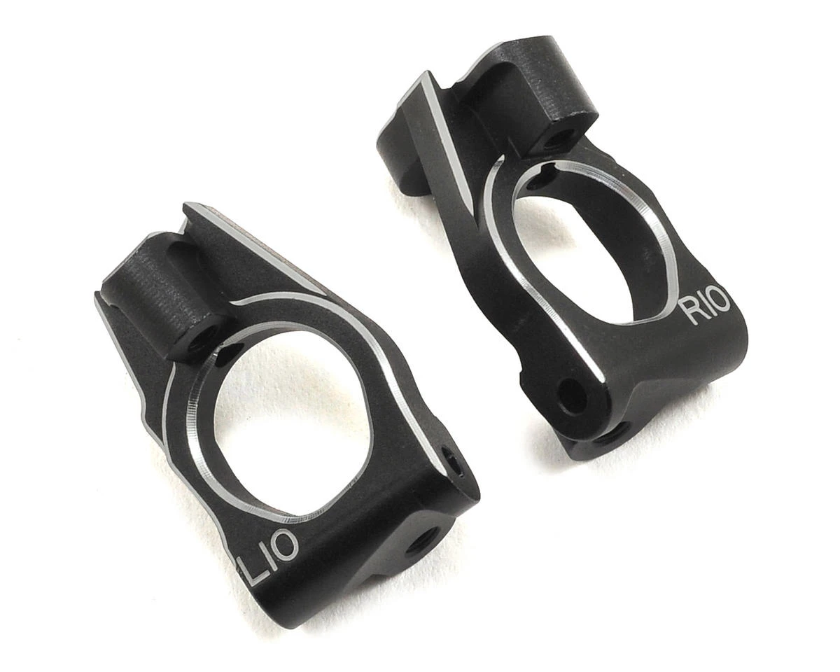 Yokomo Aluminum Front Steering Hub Carrier (Black) (2) (10°) 1 Yokomo Aluminum Front Steering Hub Carrier (Black) (2) (10°)