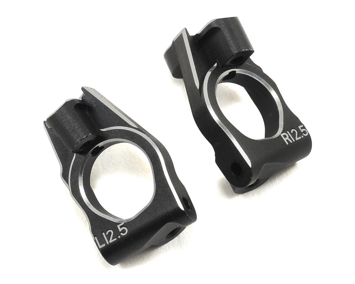 Yokomo Aluminum Front Steering Hub Carrier (Black) (2) (12.5°) 1 Yokomo Aluminum Front Steering Hub Carrier (Black) (2) (12.5°)