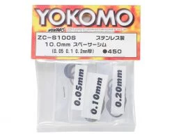 Yokomo 10mm Stainless Steel Shim Kit (30) -Yokomo Sales Store yokzc s100sa 2