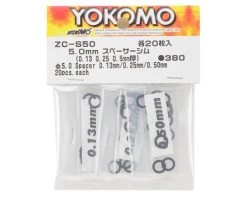 Yokomo 5mm Spacer Shim Set (0.13mm, 0.25mm & 0.50mm)